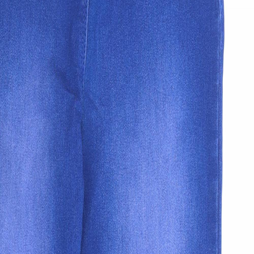 George Girls Blue Cotton Jegging Jeans Size 12-13 Years Regular Pullover