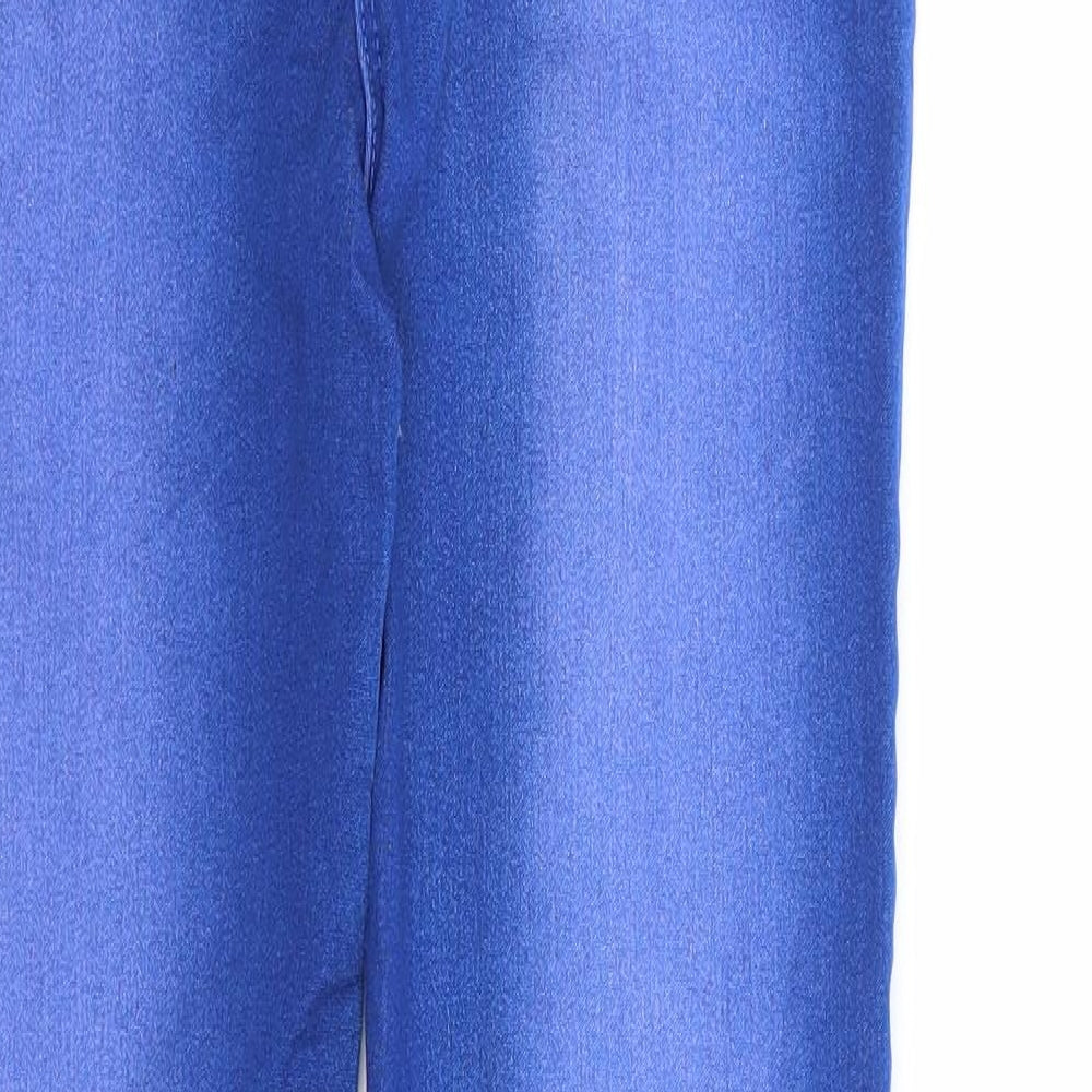 George Girls Blue Cotton Jegging Jeans Size 12-13 Years Regular Pullover