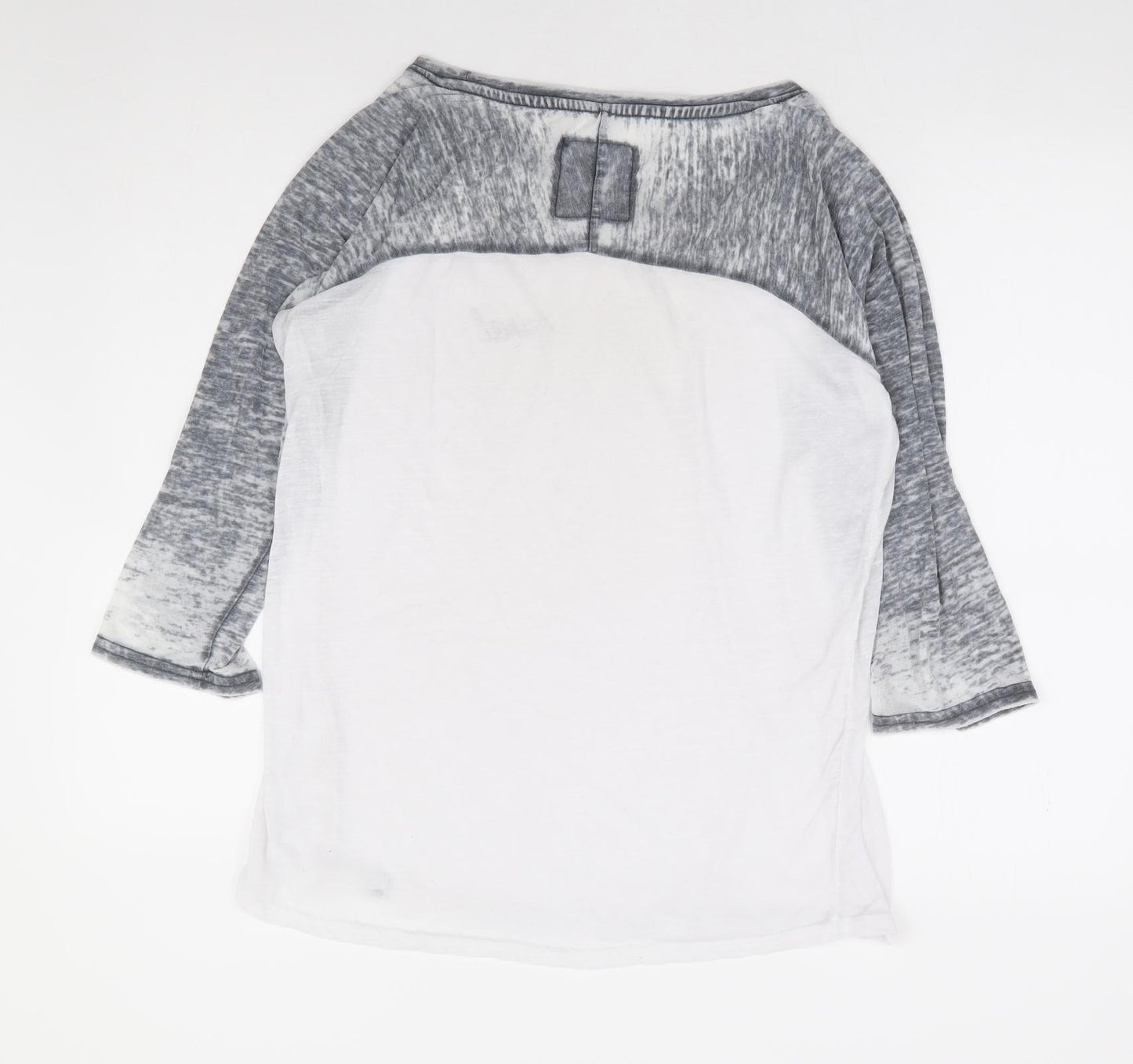 Animal Womens White Polyester Jersey T-Shirt Size 12 Round Neck