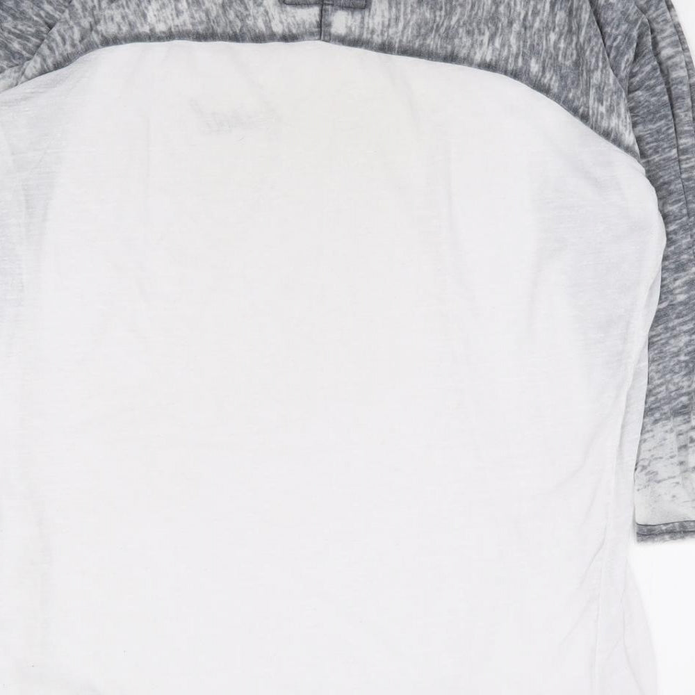Animal Womens White Polyester Jersey T-Shirt Size 12 Round Neck
