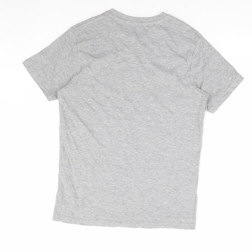Preworn Womens Grey Polyester Basic T-Shirt Size S Round Neck - Confidance