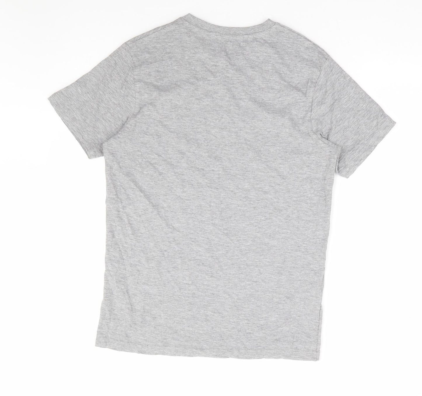 Preworn Womens Grey Polyester Basic T-Shirt Size S Round Neck - Confidance