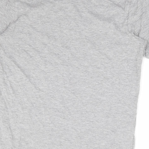 Preworn Womens Grey Polyester Basic T-Shirt Size S Round Neck - Confidance