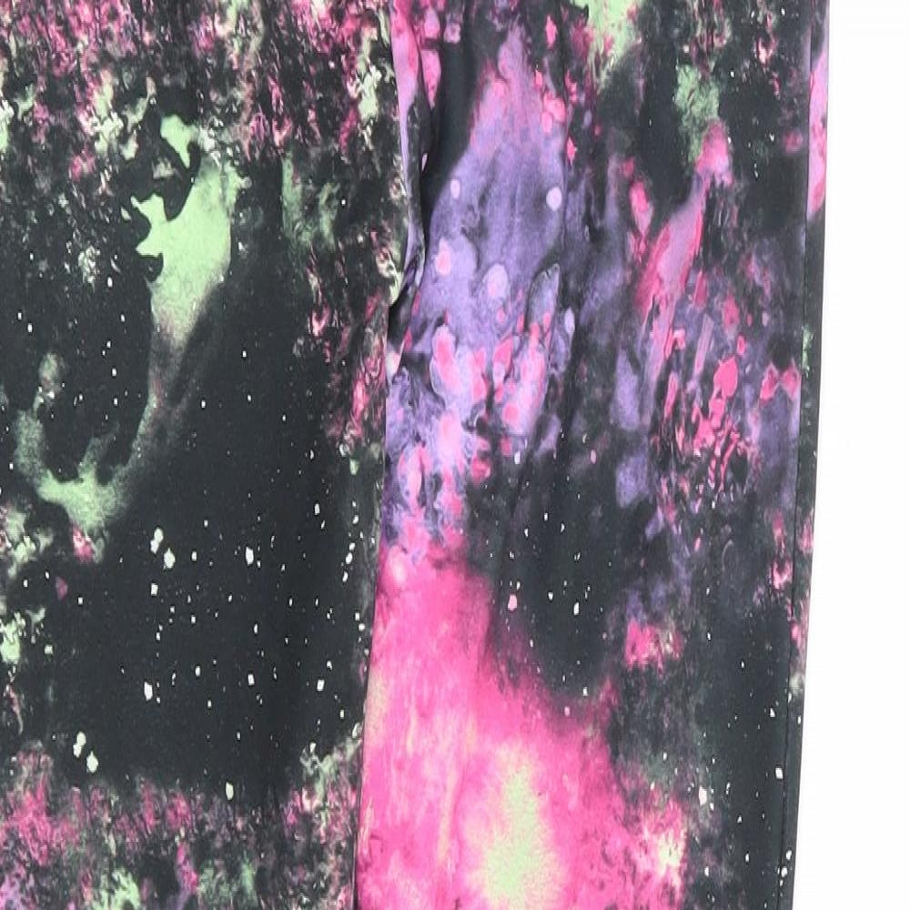 Dunnes Stores Womens Multicoloured Geometric Polyester Compression Leggings Size 25 in L26 in Regular Pullover - Space Print