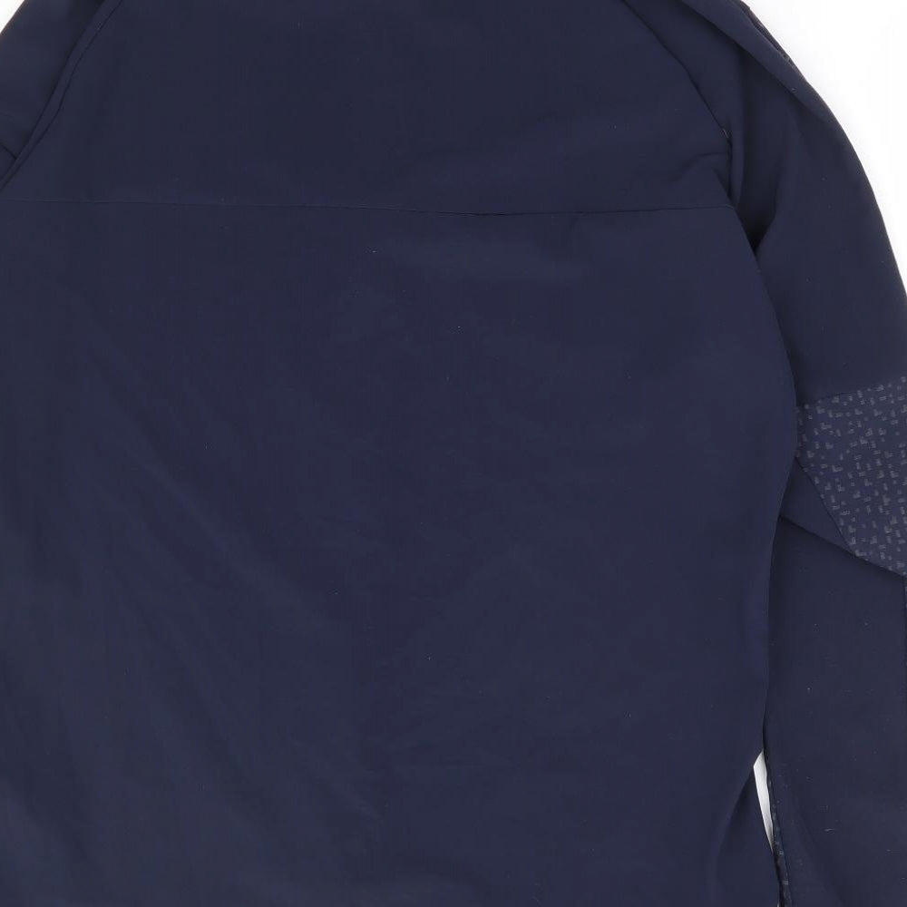 adidas Mens Blue Geometric Jacket Size M Zip
