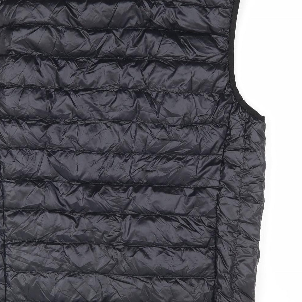 Uniqlo Mens Black Gilet Jacket Size M Zip