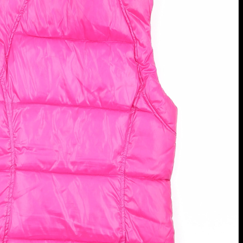 Matalan Womens Pink Gilet Jacket Size M Zip