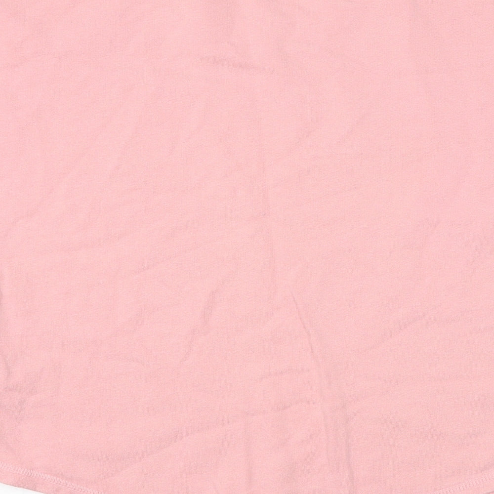 Jack Wills Womens Pink Cotton Pullover Sweatshirt Size 8 Pullover