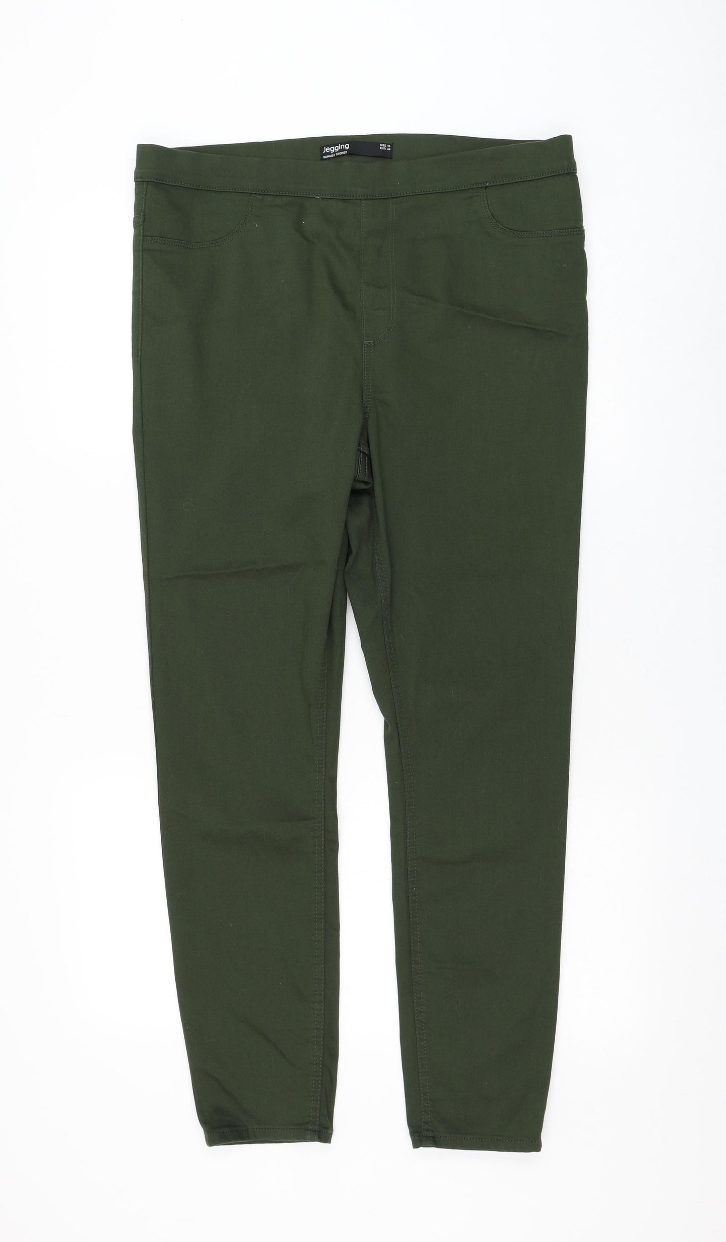 Dunnes Stores Womens Green Cotton Jegging Jeans Size 16 L28 in Regular