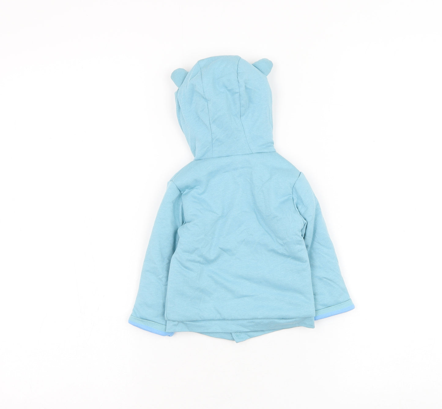 Dunnes Stores Boys Blue Cotton Cardigan Jumper Size 3-6 Months Button