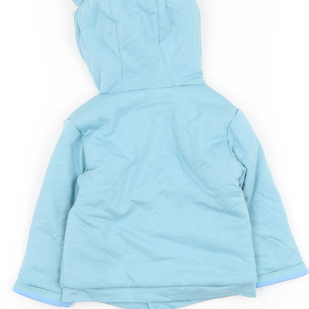 Dunnes Stores Boys Blue Cotton Cardigan Jumper Size 3-6 Months Button