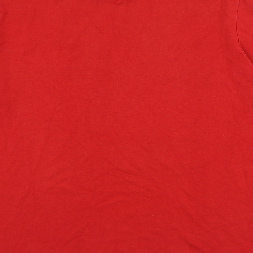 River Island Mens Red Polyester T-Shirt Size 2XL Round Neck - Prolific