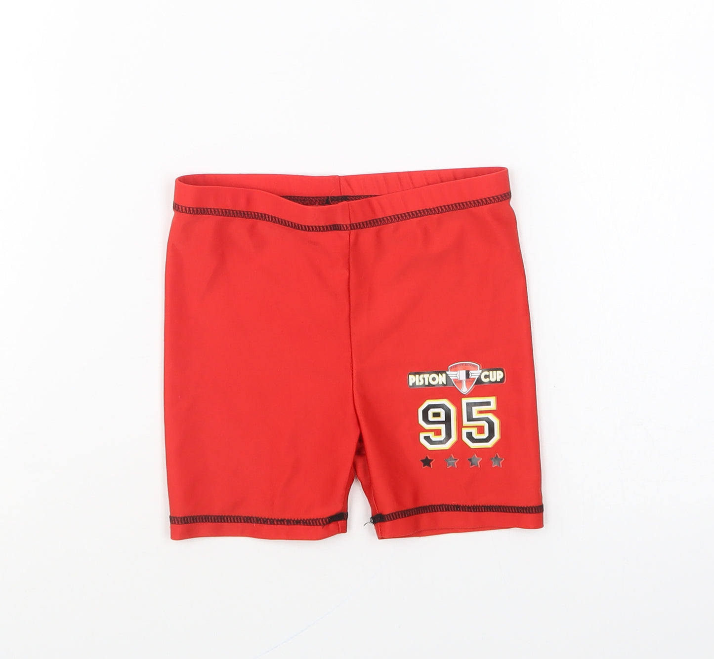 Character Boys Red Polyester Sweat Shorts Size 2-3 Years Regular - Swim Shorts