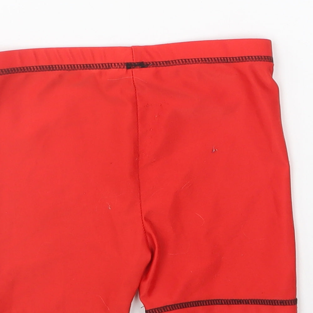 Character Boys Red Polyester Sweat Shorts Size 2-3 Years Regular - Swim Shorts