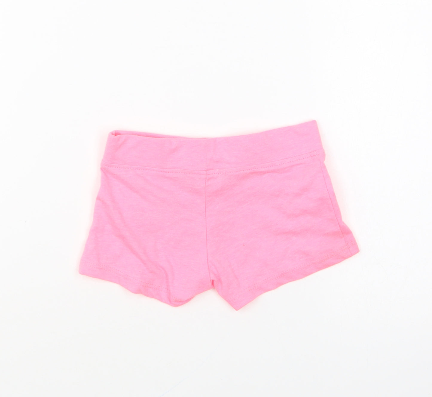 Primark Girls Pink Cotton Cropped Trousers Size 3-6 Months Drawstring - Shorts