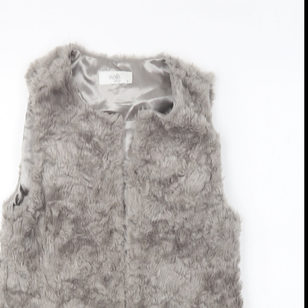 Wallis Womens Grey Gilet Jacket Size S