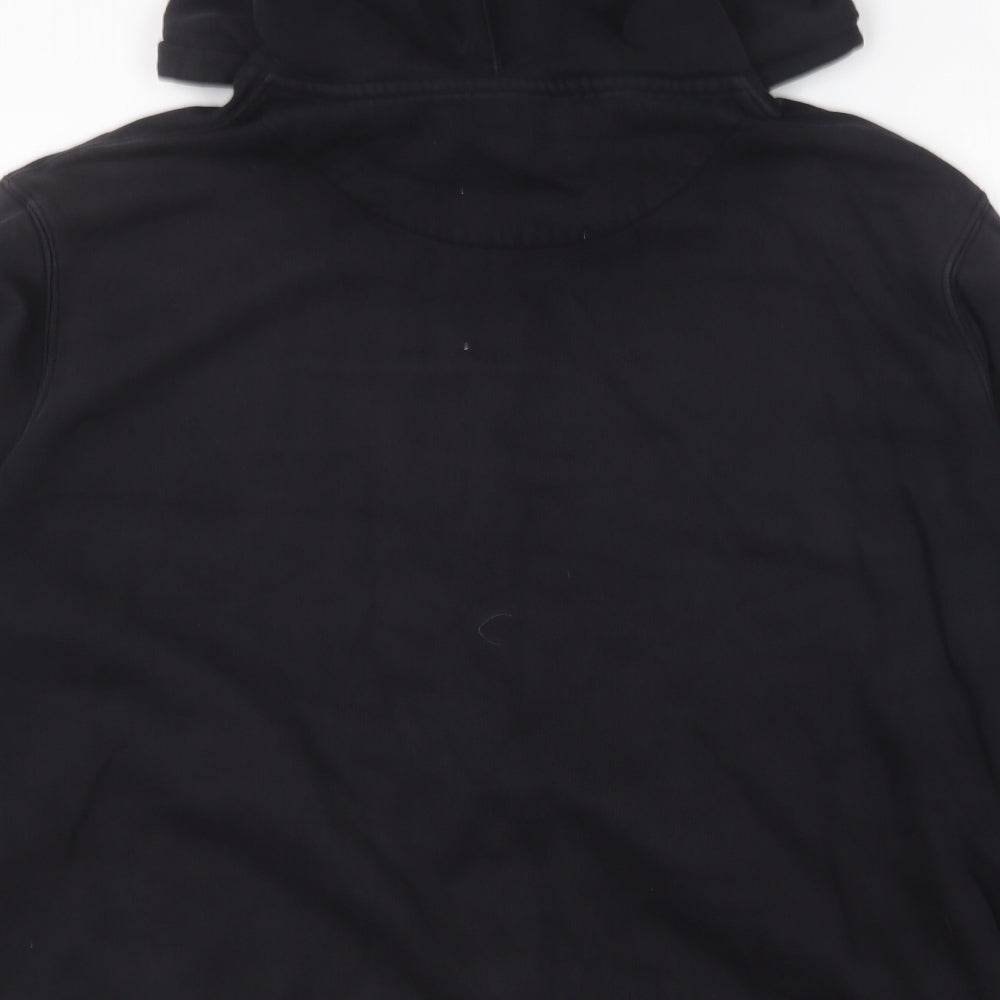 Matalan Mens Black Cotton Full Zip Hoodie Size 2XL