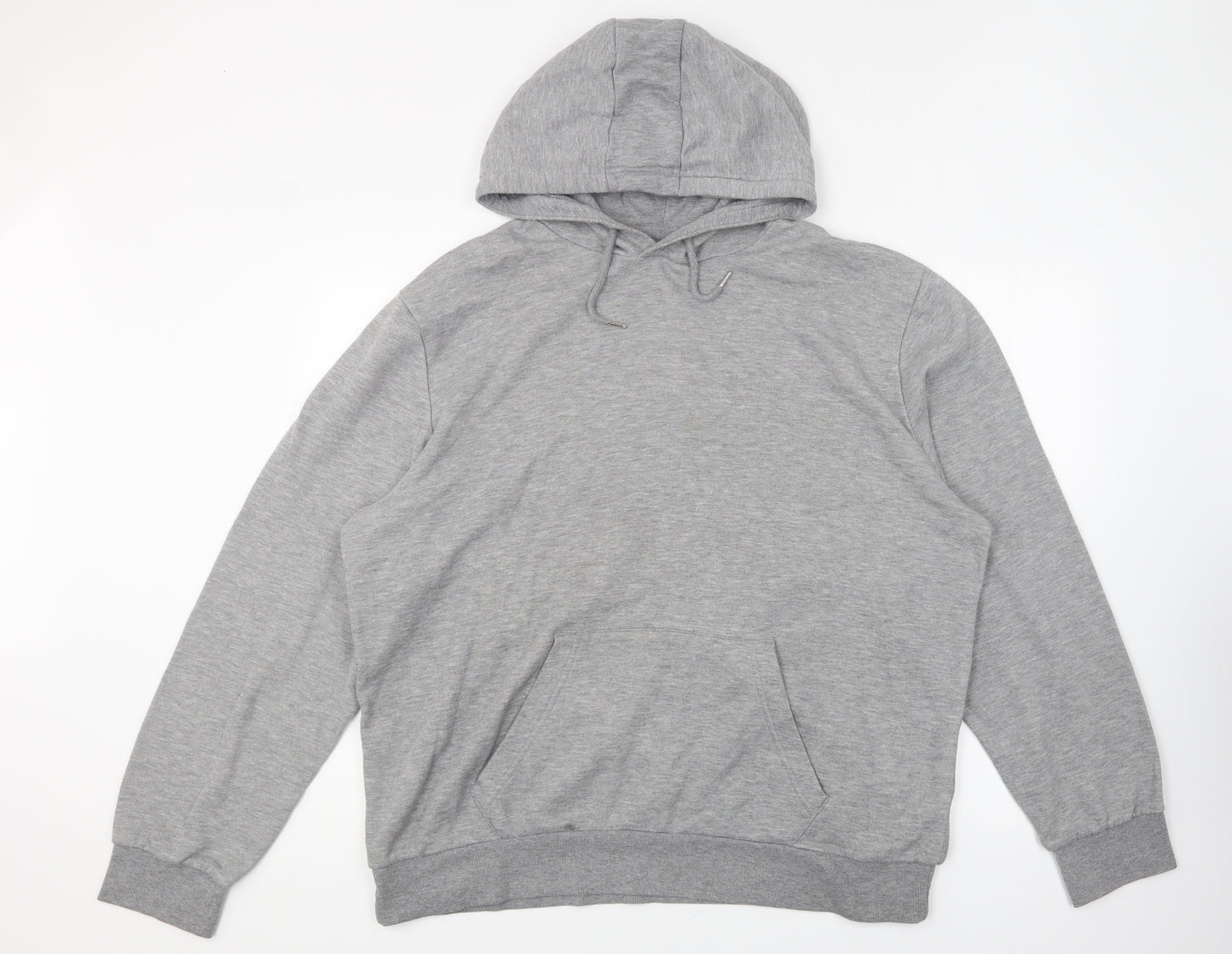 Primark Mens Grey Polyester Pullover Hoodie Size 2XL