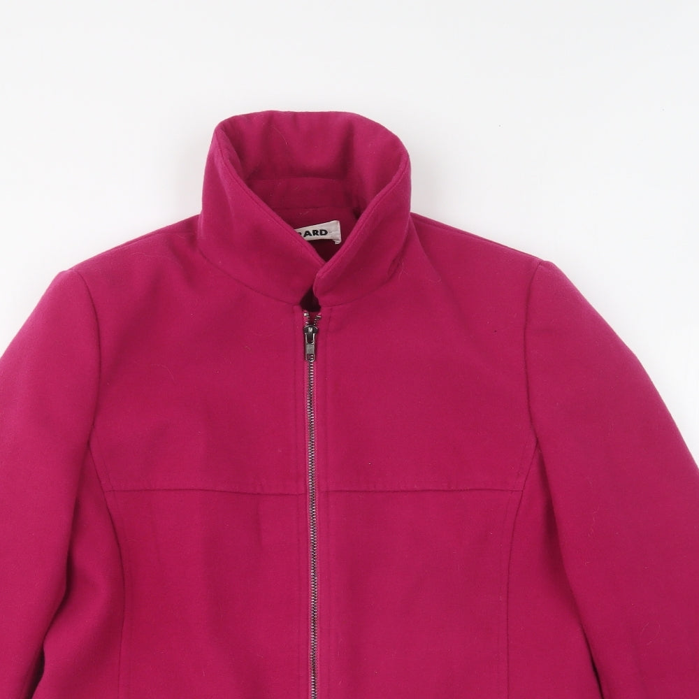 Gerard Womens Pink Overcoat Coat Size 14 Zip