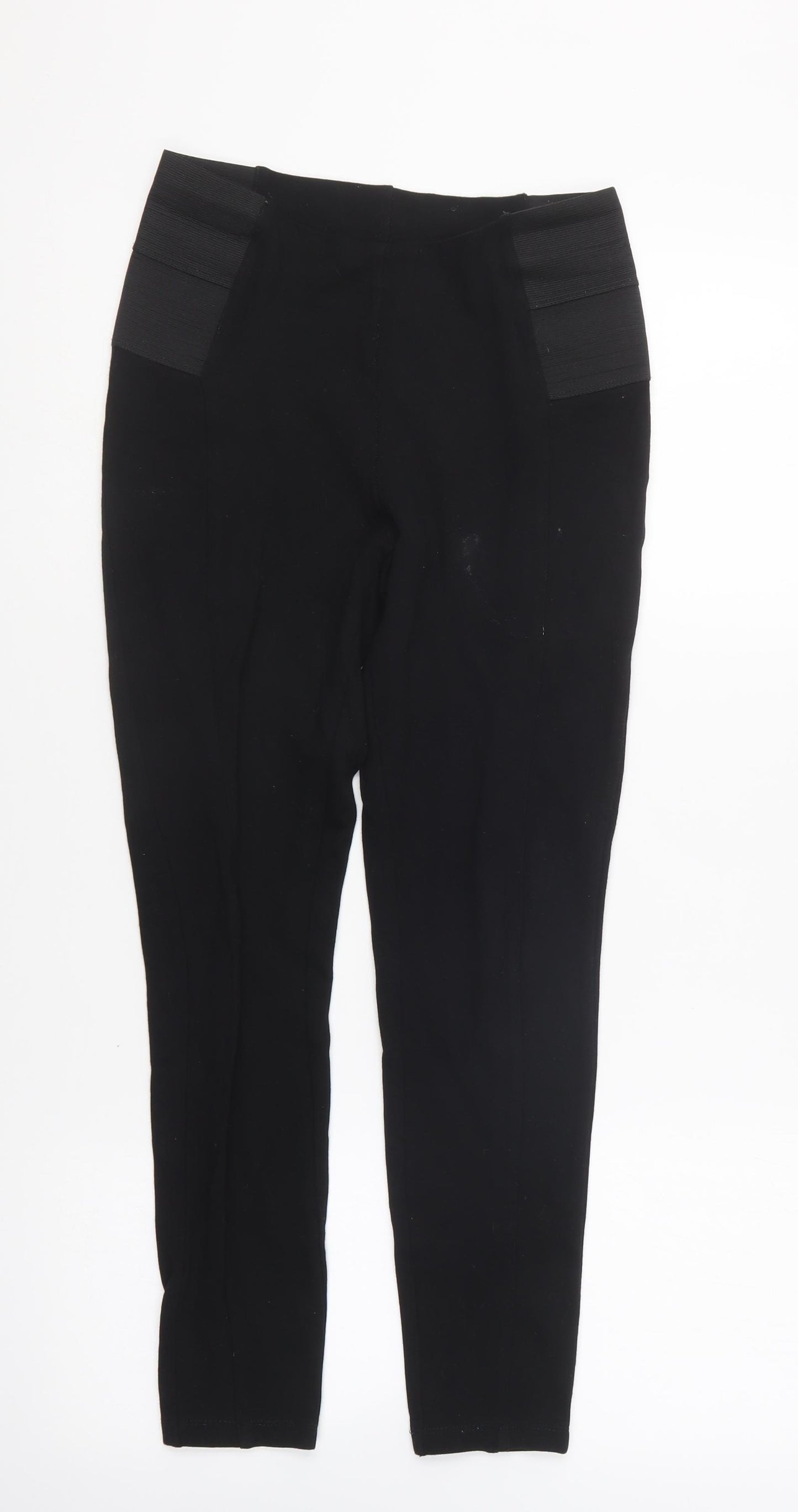 ESMARA Womens Black Cotton Capri Leggings Size S L23 in