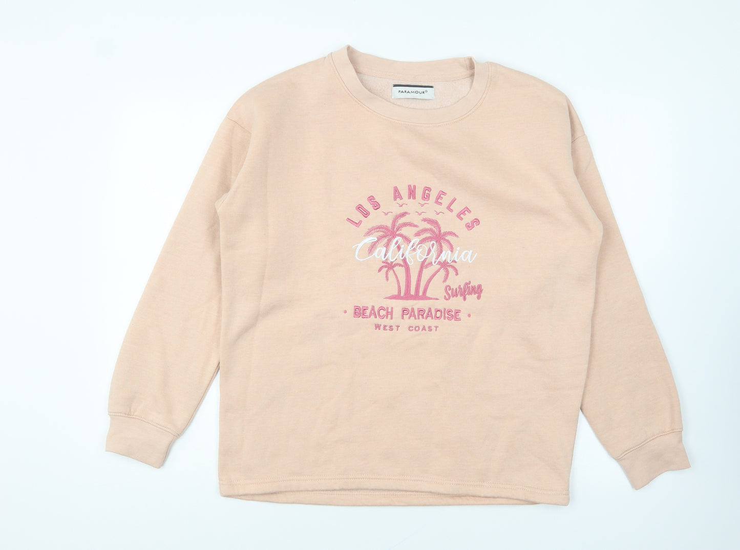 Paramour Womens Pink Cotton Pullover Sweatshirt Size S Pullover - Los Angeles
