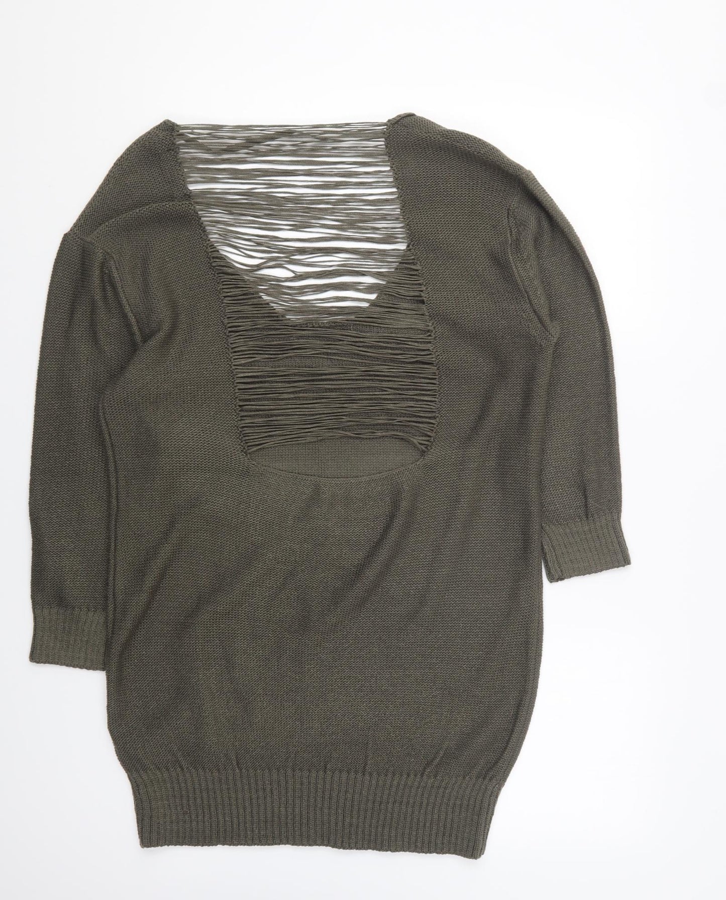 Atmosphere Womens Green Round Neck Acrylic Pullover Jumper Size 18
