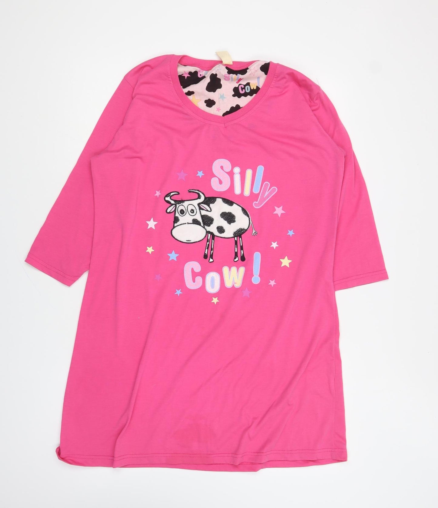Closer Womens Pink Solid Polyester Top Dress Size 18 - Silly Cow