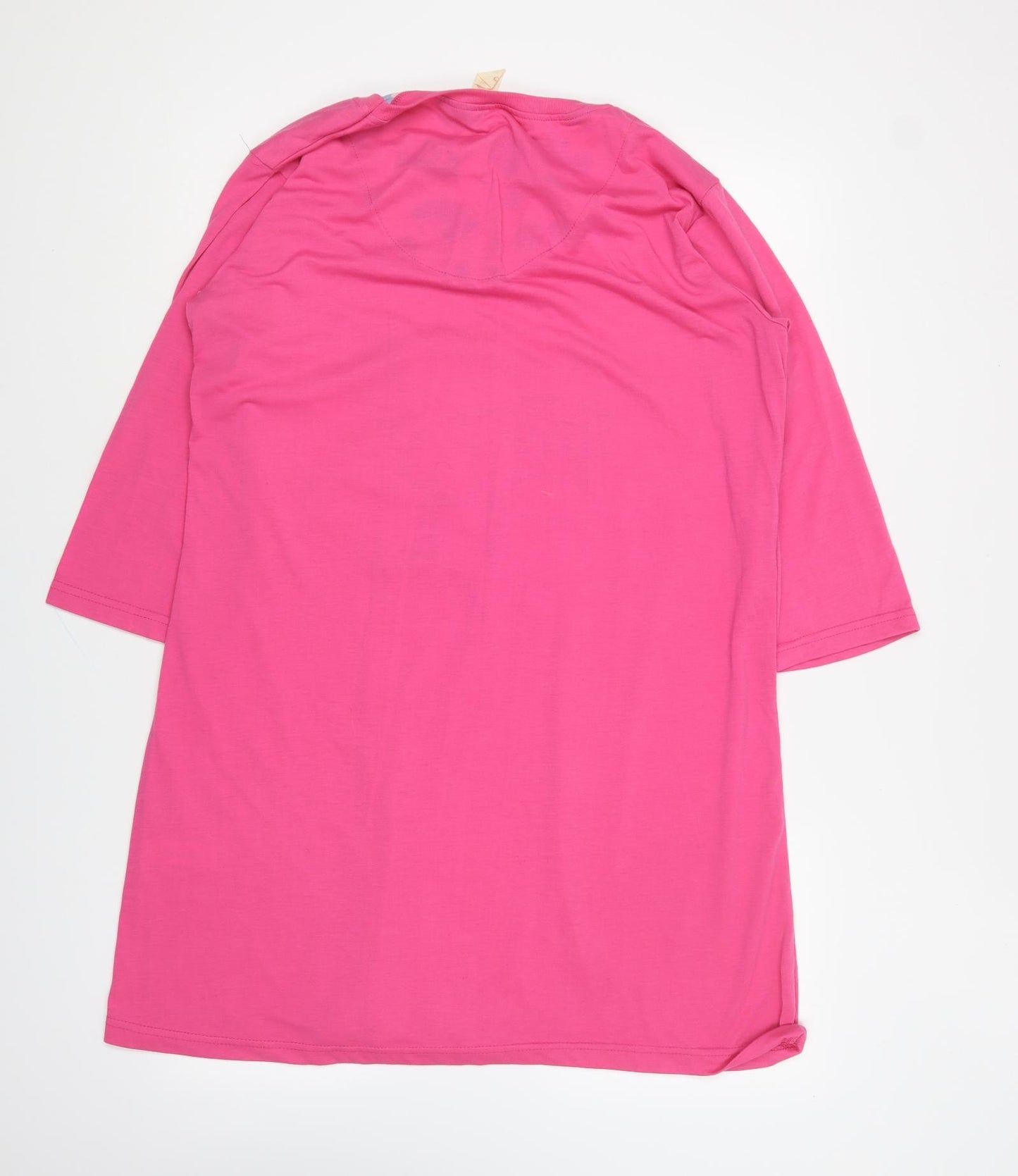 Closer Womens Pink Solid Polyester Top Dress Size 18 - Silly Cow
