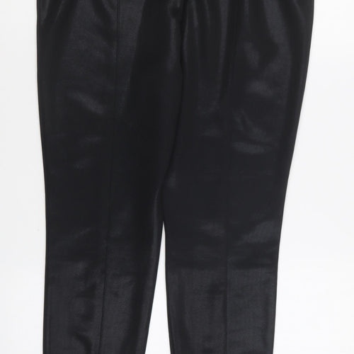 George Womens Black Polyester Trousers Size 14 L26 in Regular