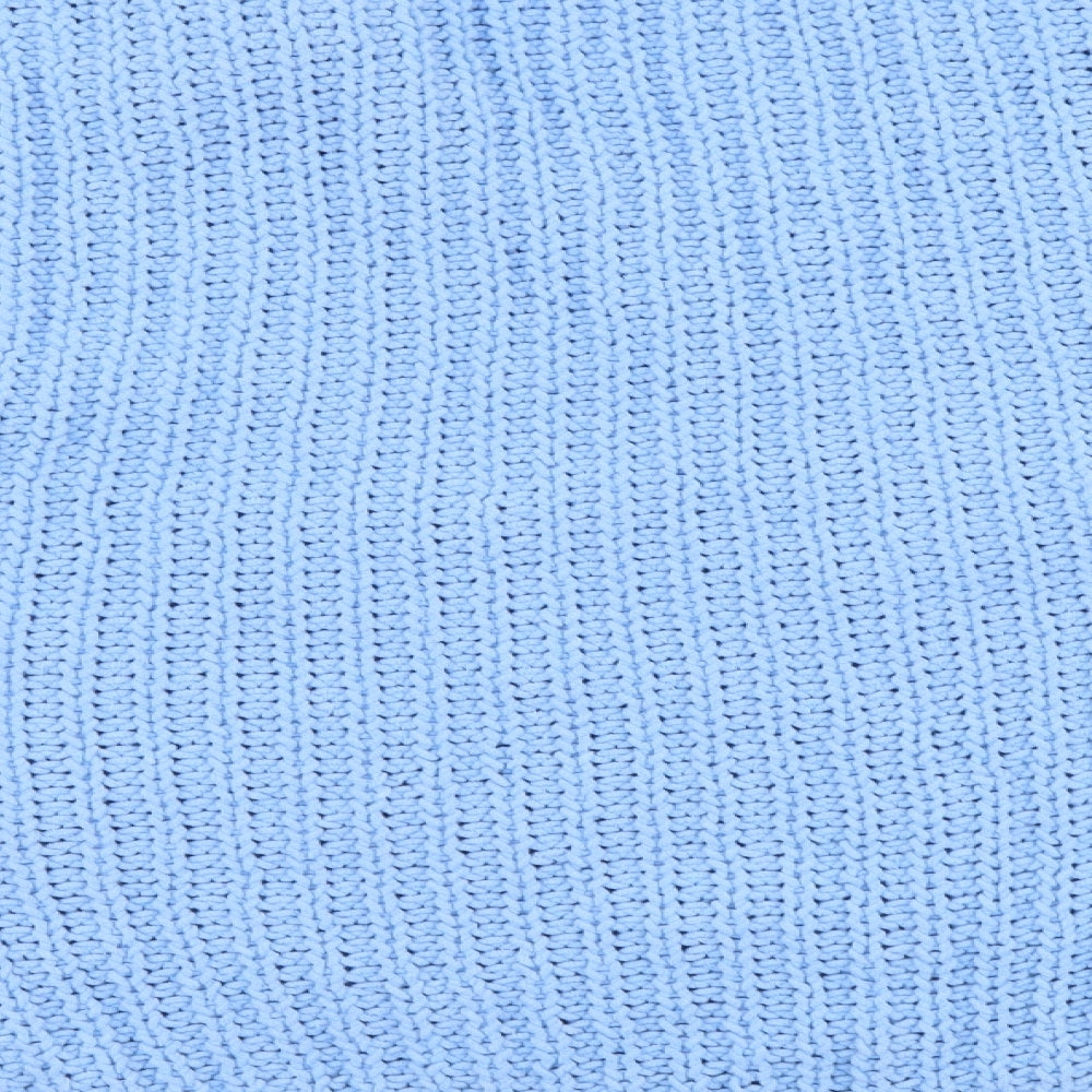 TU Womens Blue V-Neck Polyester Pullover Jumper Size 16