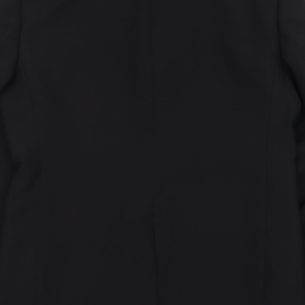 George Mens Black Polyester Jacket Suit Jacket Size 38