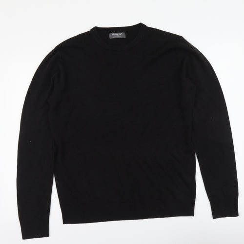 Primark Mens Black Roll Neck Acrylic Pullover Jumper Size L