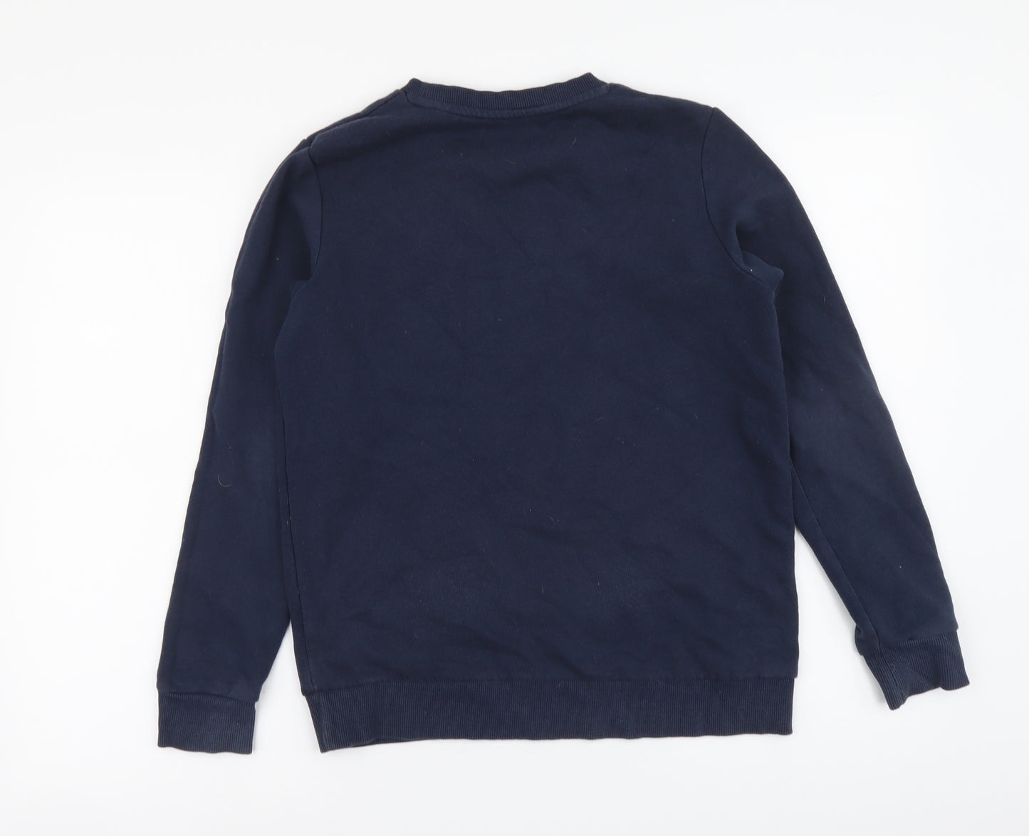 JACK & JONES Boys Blue Cotton Pullover Sweatshirt Size 14 Years Pullover