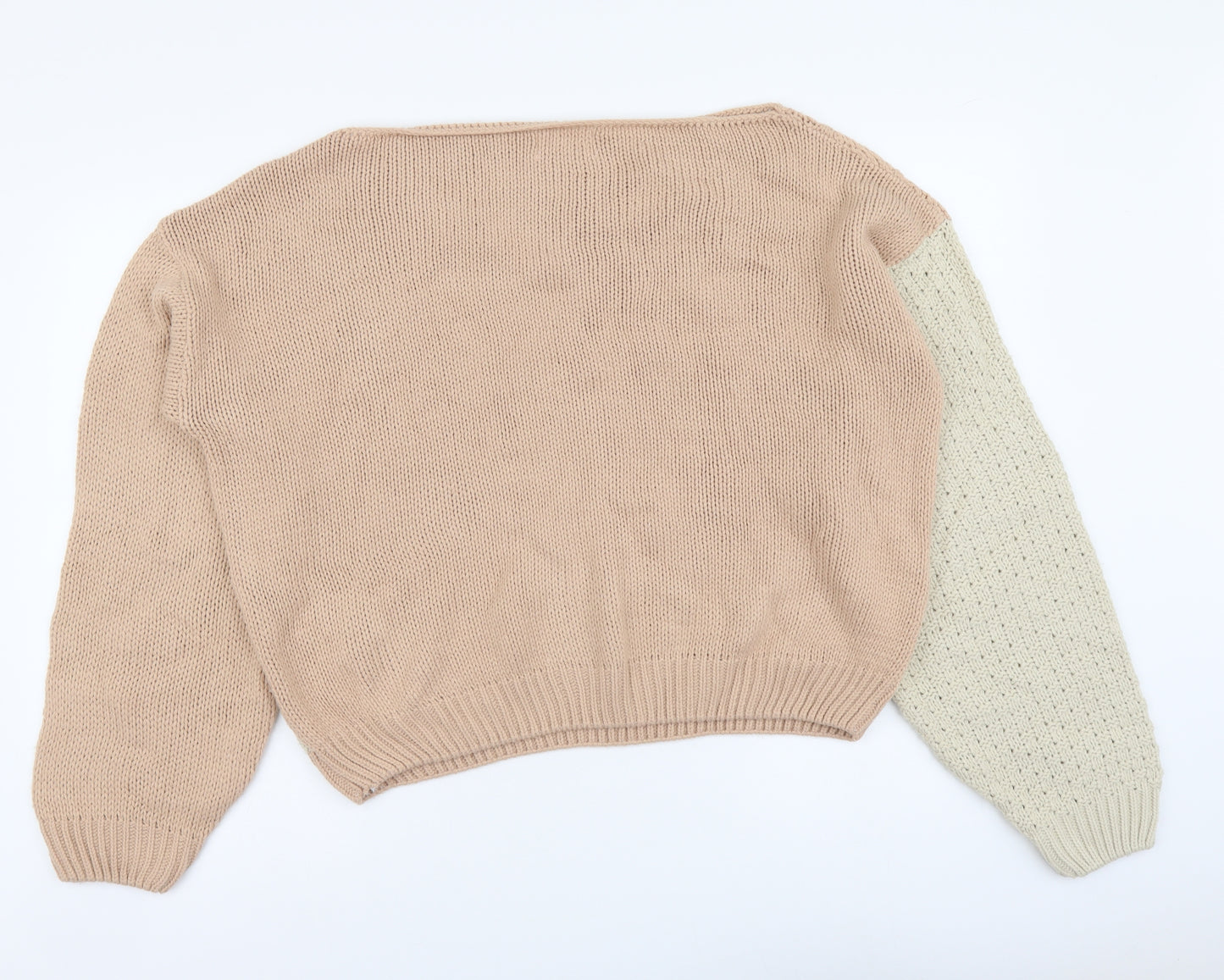 In the Style Womens Pink Boat Neck Acrylic Pullover Jumper Size 6