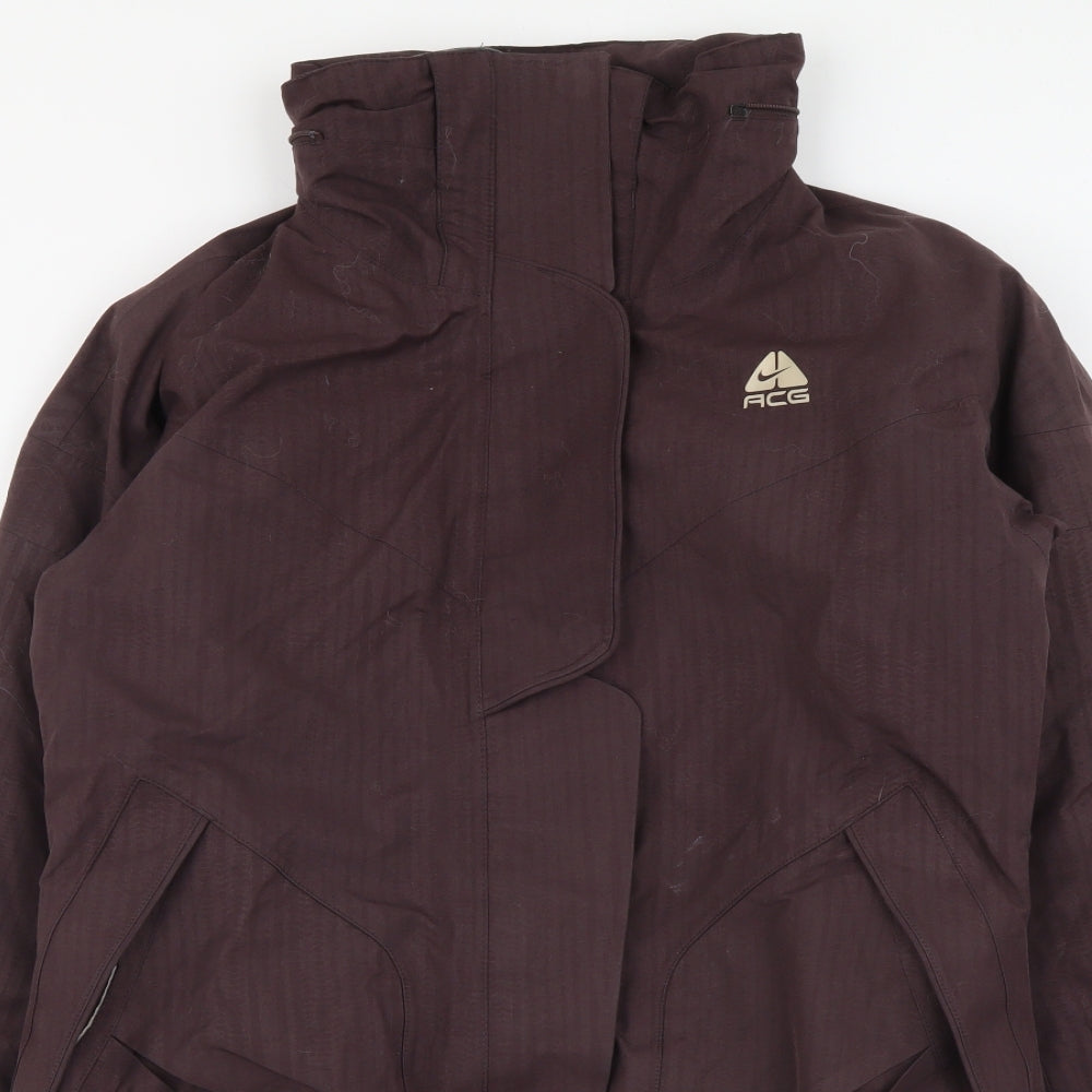 Nike Womens Purple Jacket Coat Size M Zip