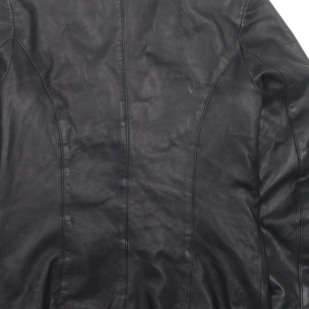 Aviatrix Mens Black Jacket Size L Button