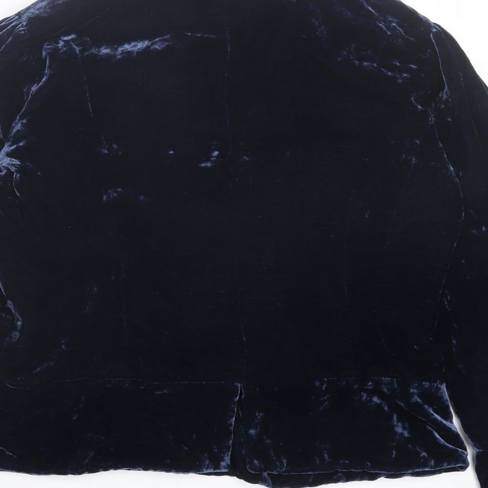 George Womens Blue Jacket Size 12 Hook & Eye