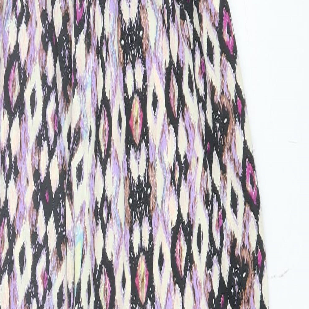 Blue Vanila Womens Purple Argyle/Diamond Polyester Playsuit One-Piece Size S Pullover - Bandeau