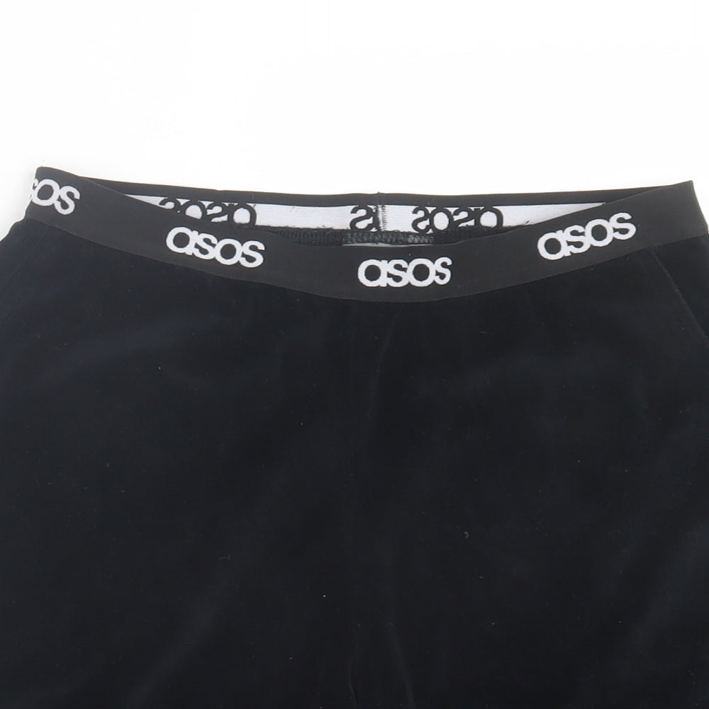 ASOS Womens Black Polyester Sweat Shorts Size S L6 in Regular Pull On