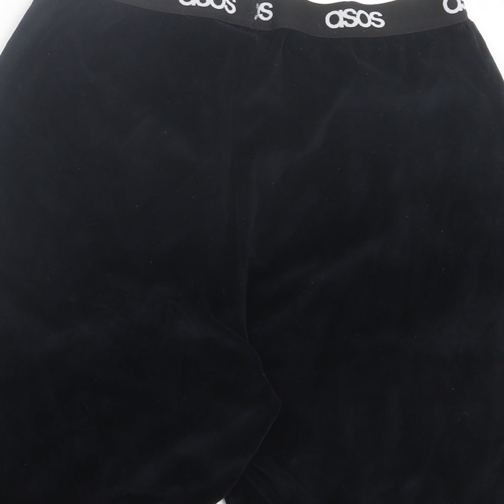 ASOS Womens Black Polyester Sweat Shorts Size S L6 in Regular Pull On