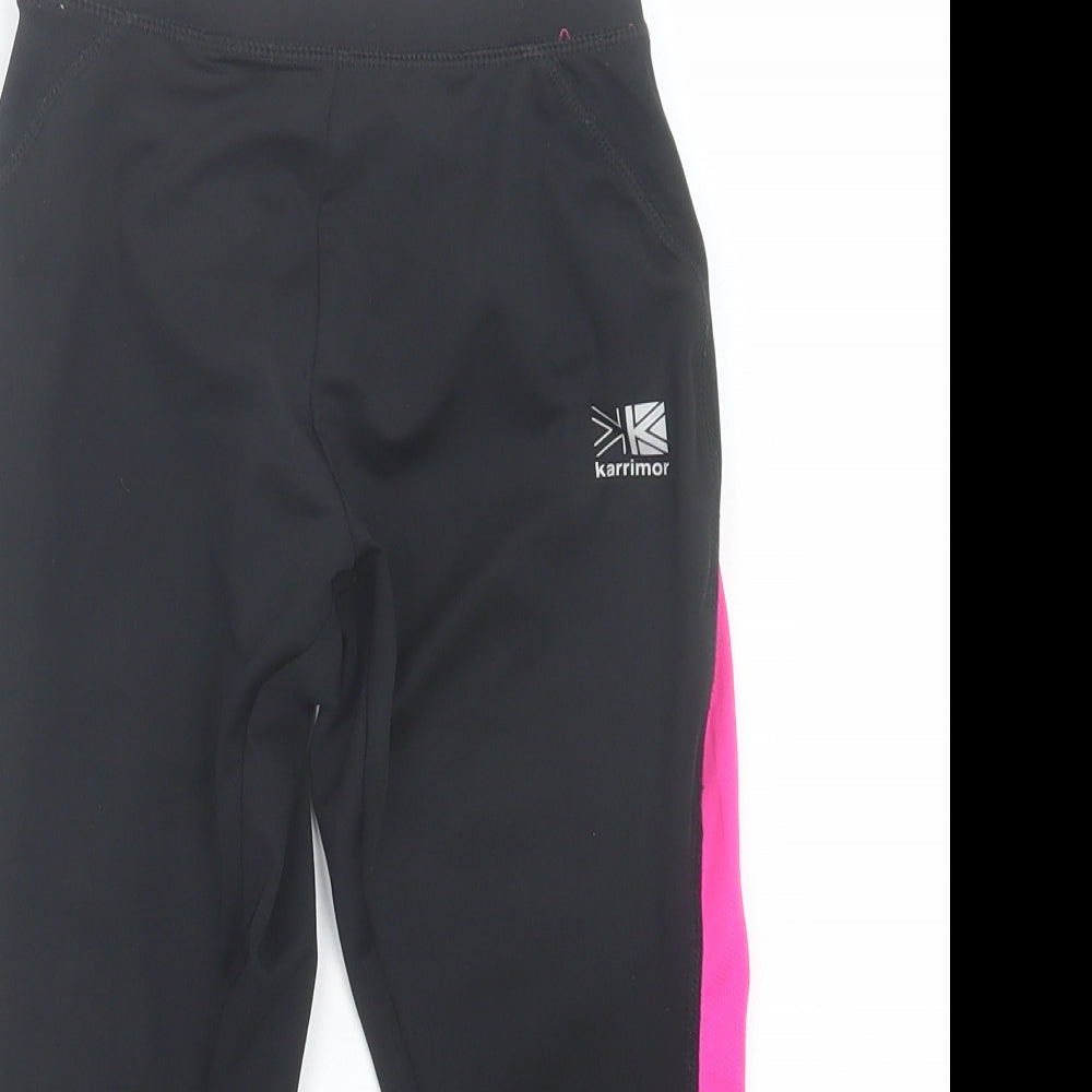 Karrimor Girls Black Polyester Capri Trousers Size 9-10 Years Regular Pullover