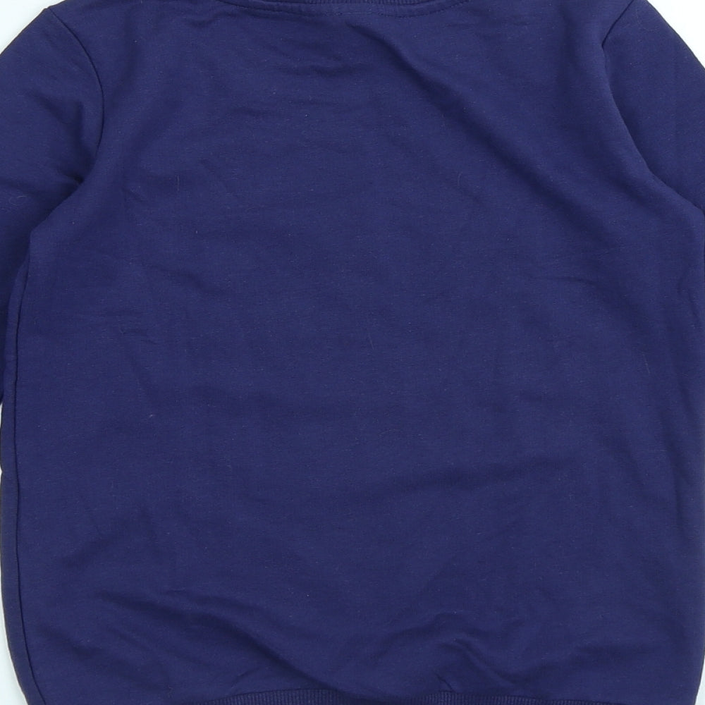 Illumination Boys Blue Cotton Pullover Sweatshirt Size 7-8 Years - Minions