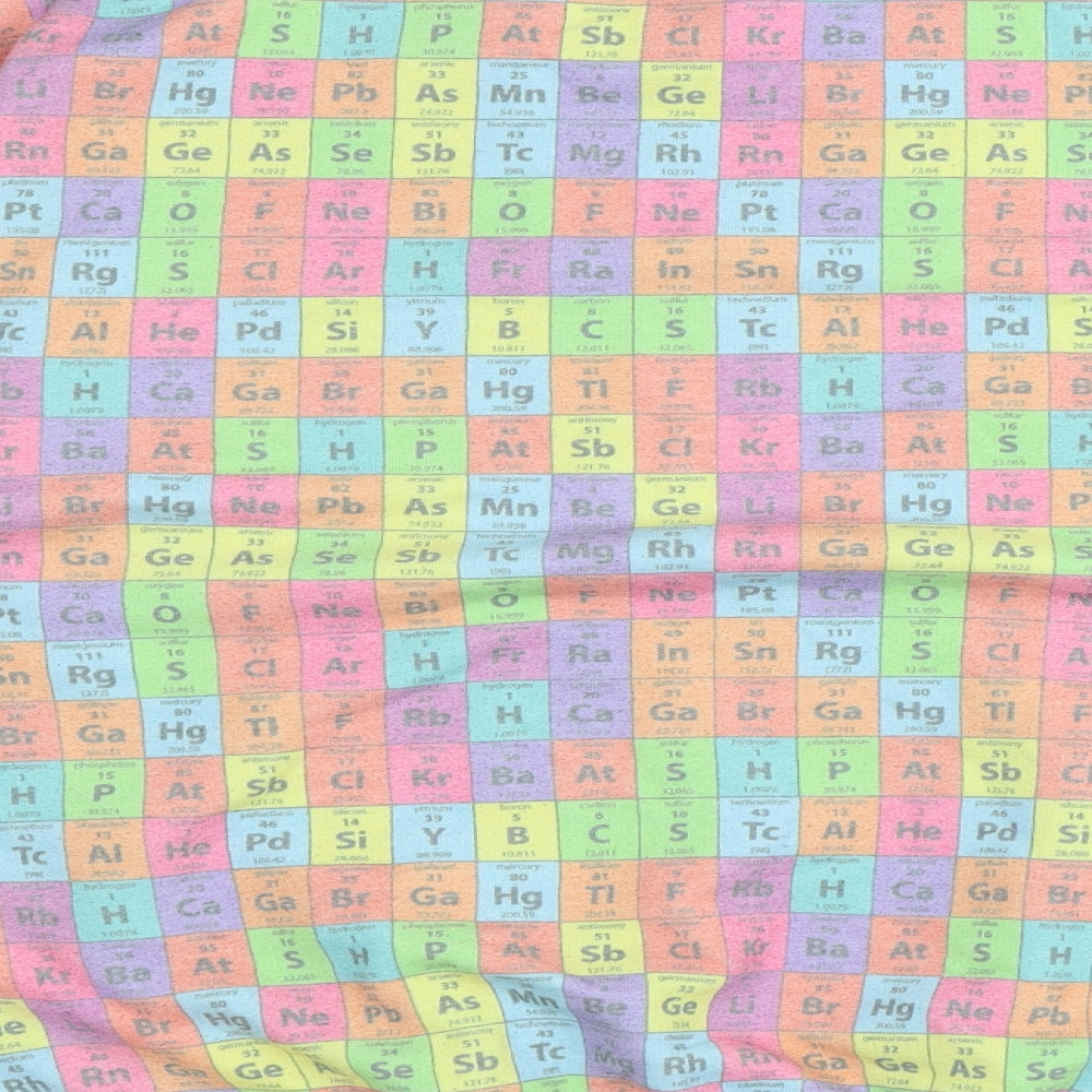 Topshop Womens Multicoloured Geometric Polyester Pullover Sweatshirt Size L - Periodic table