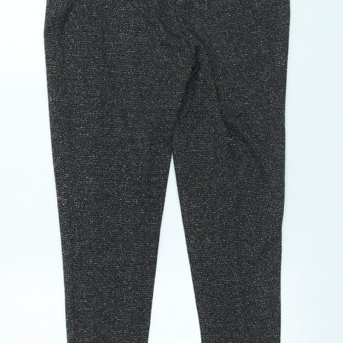 NEXT Womens Grey Polyester Trousers Size 10 L27 in Regular