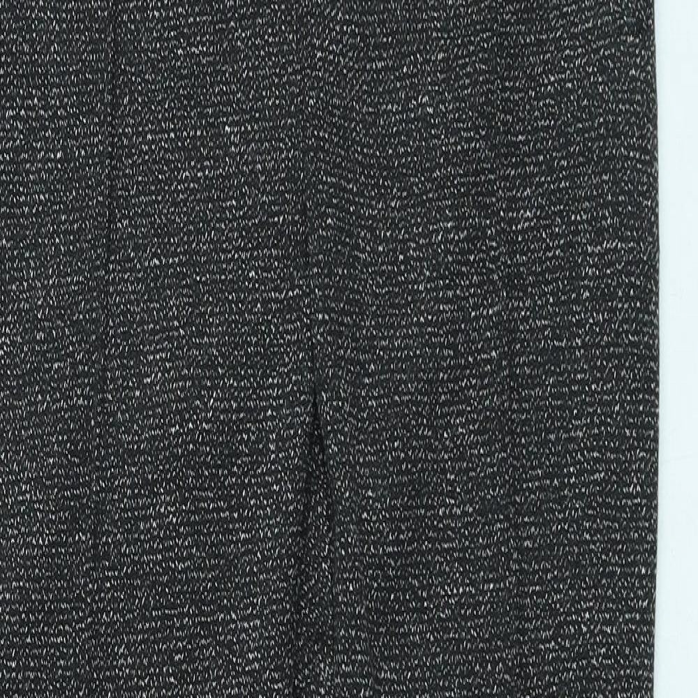 NEXT Womens Grey Polyester Trousers Size 10 L27 in Regular