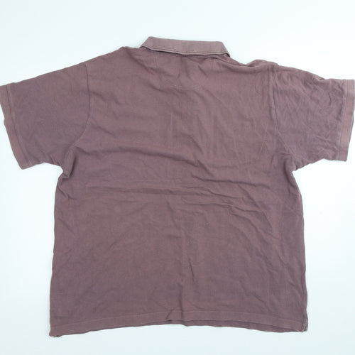 Jacamo Mens Red Cotton Polo Size 2XL Collared Button