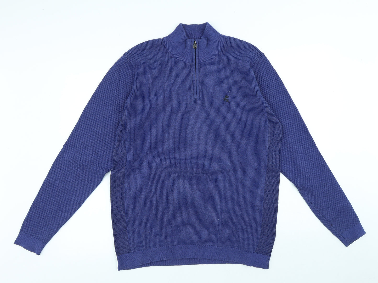 Kensington Mens Blue Cotton Pullover Sweatshirt Size L