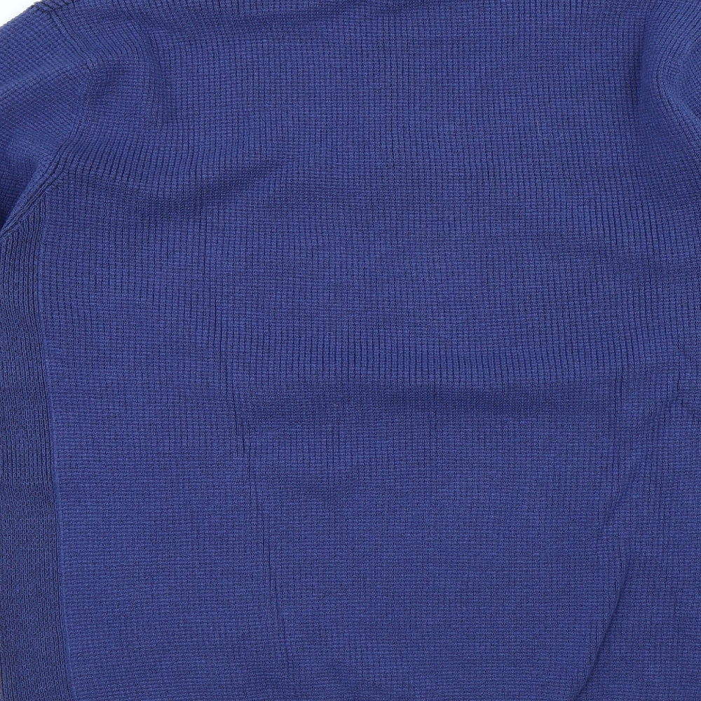 Kensington Mens Blue Cotton Pullover Sweatshirt Size L