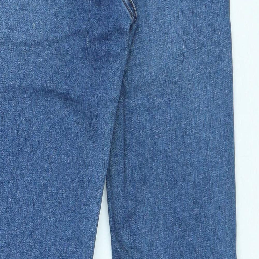 New Look Womens Blue Cotton Skinny Jeans Size 8 L28 in Regular Button