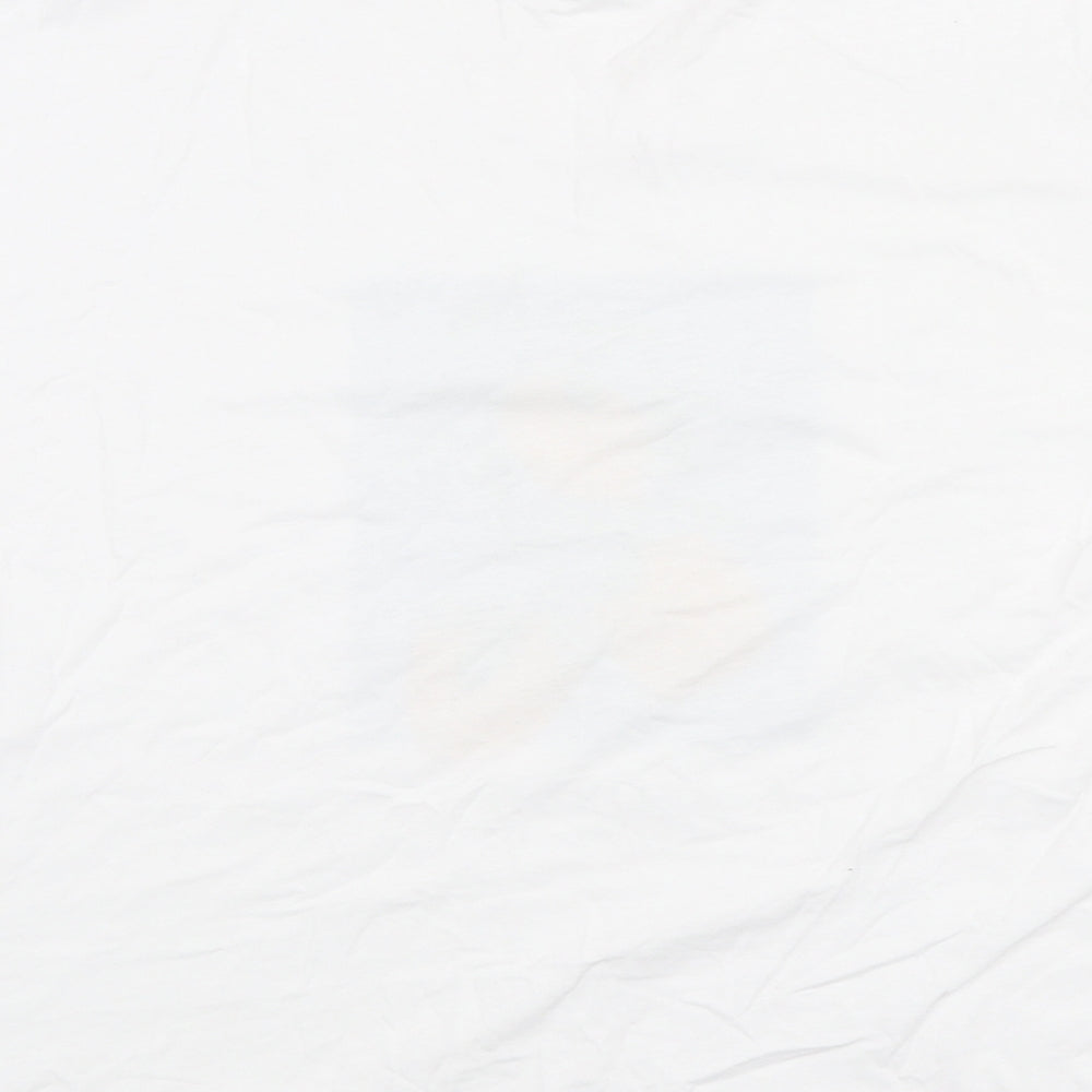 Primark Womens White Cotton Basic T-Shirt Size 2XS Round Neck - Il limone